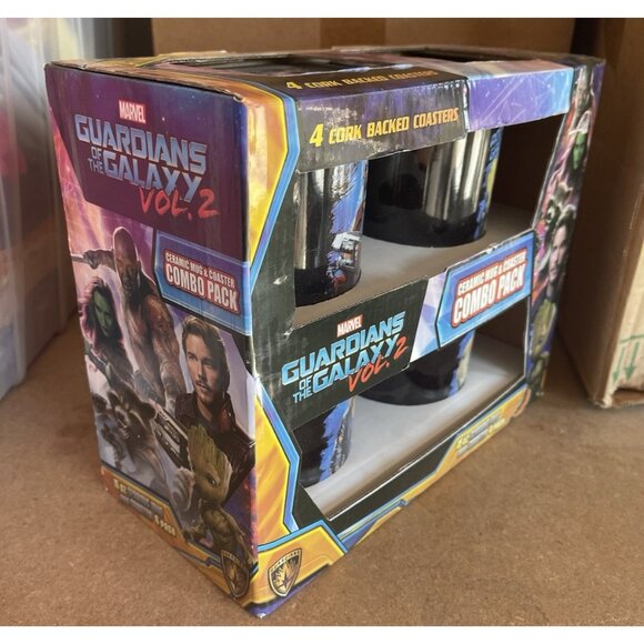Marvel Guardians of the Galaxy Vol 2 Coffee Mugs & Coasters Set of 4 Each - Picture 3 of 3
